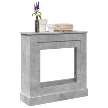 Vidaxl Kaminski okvir od betona i sive boje 90x30x90 cm