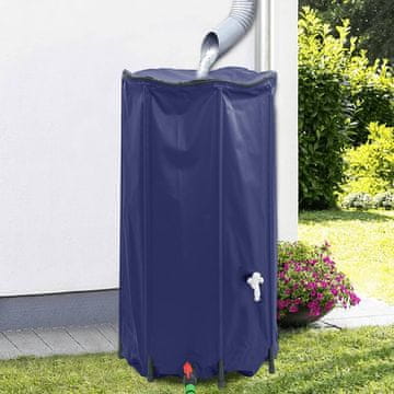 Vidaxl Sklopivi spremnik za vodu sa slavinom 250 L PVC