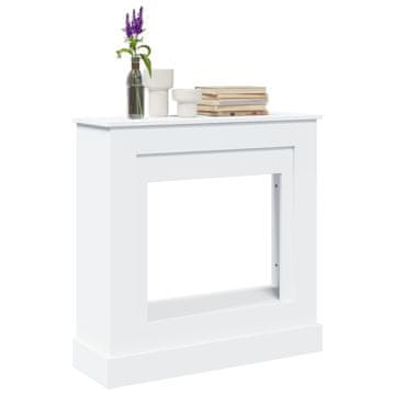 Vidaxl Kaminski okvir, bijeli, 90x30x90 cm, materijal na bazi drva