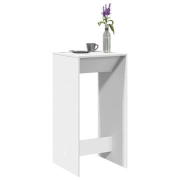 Vidaxl Barski stol, bijeli, 51x50x103,5 cm, materijal na bazi drva