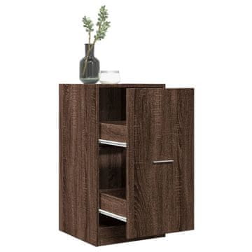 Vidaxl Ormarić za ljekarnu smeđi hrast 40x41x77,5 cm