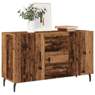 Vidaxl Komoda s ladicama, antikno drvo, 100x36x60 cm, materijal na bazi drva