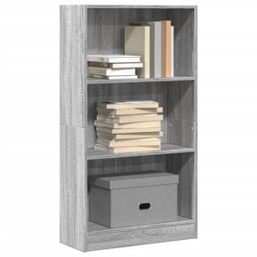 Vidaxl Polica, sivi hrast sonoma, 60x24x109 cm, materijal na bazi drva