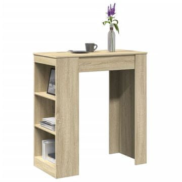 Vidaxl Barski stol s policama, hrast sonoma, 95x47x103,5 cm