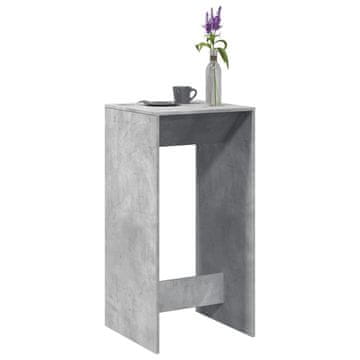 Vidaxl Barski stol Betonski sivi 51x50x103,5 cm