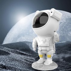 HOME & MARKER® Astronaut LED svjetiljka s projekcijom galaksije i efektom svemira | ASTROCHAP