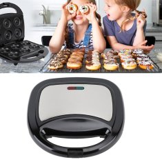 HOME & MARKER® Aparat za pečenje krofova bez ulja, električni donut maker za domaće krofove, kompaktan dizajn (22 x 23 x 5 cm) | DONUTPRO