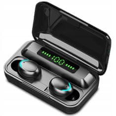 R2Invest Bluetooth 5.0 bežične slušalice i powerbank 2000mAh F9+ crne