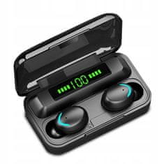 R2Invest Bluetooth 5.0 bežične slušalice i powerbank 2000mAh F9+ crne
