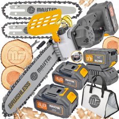MAJSTER POLSKA Komplet 20V motorna pila bez četkica 25cm 2x 4Ah