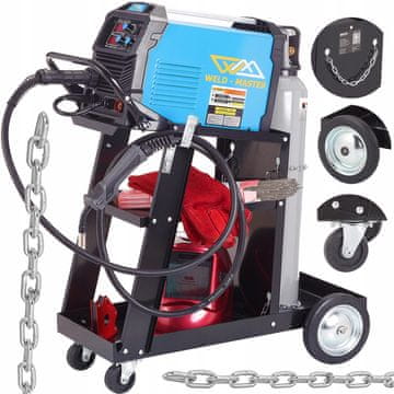 MAJSTER POLSKA Univerzalna radionička kolica za zavarivanje s policom za boce do 60 kg