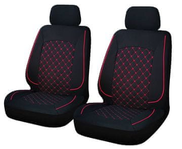 Cappa Univerzalne presvlake za auto COMO crne / crvene 2 komada