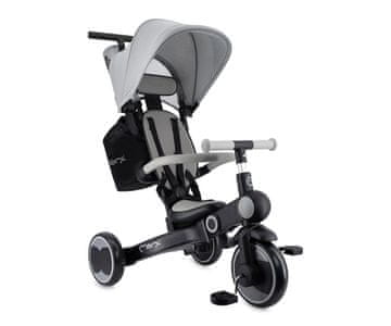 MoMi Solivia 4u1 dječja kolica, crno-siva