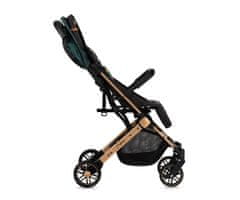 MoMi Esstele dječja kolica, sa zlatnim okvirom, zelena