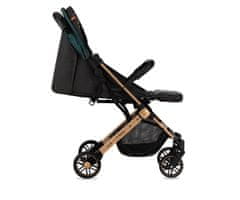 MoMi Esstele dječja kolica, sa zlatnim okvirom, zelena