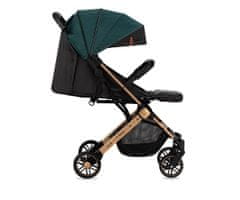 MoMi Esstele dječja kolica, sa zlatnim okvirom, zelena