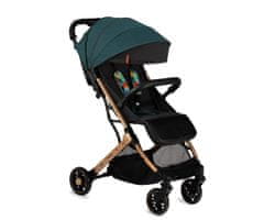 MoMi Esstele dječja kolica, sa zlatnim okvirom, zelena