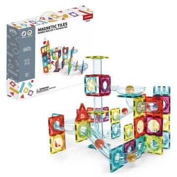 Magnetic Tiles Magnetski set za gradnju Marble Roller II 95 dijelova - Magnetne pločice
