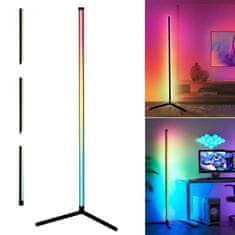 EVEON QJD-150 RGB kutna lampa 1,3m + daljinski upravljač, crna