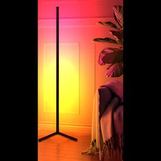 EVEON QJD-150 RGB kutna lampa 1,3m + daljinski upravljač, crna