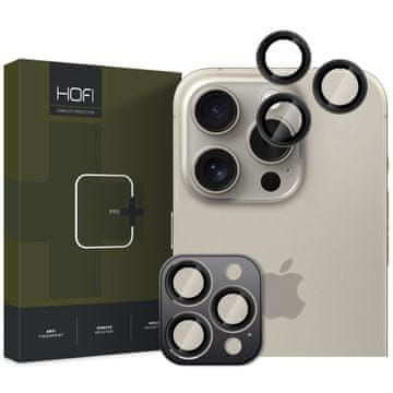 Hofi Camring zaštitno staklo za kameru za iPhone 16 Pro / 16 Pro Max, crno