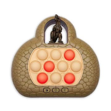 MG Pop It Triceratops interaktivna igračka za djecu, smeda