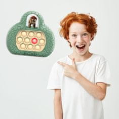 MG Pop It Triceratops interaktivna igračka za djecu, zeleno
