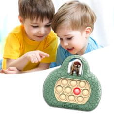 MG Pop It Triceratops interaktivna igračka za djecu, zeleno