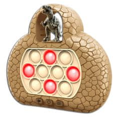 MG Pop It Triceratops interaktivna igračka za djecu, smeda