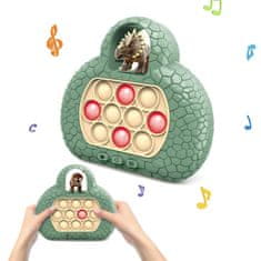 MG Pop It Triceratops interaktivna igračka za djecu, zeleno