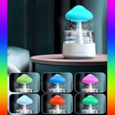 MG Rain Mushroom ovlaživač zraka 450ml RGB, bijela