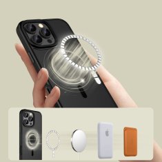 Tech-protect Magmat MagSafe ovitek za iPhone 16 Pro Max, črna