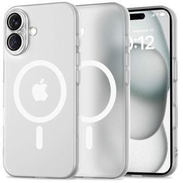 Tech-protect MagSlime MagSafe maska za iPhone 16, bijela