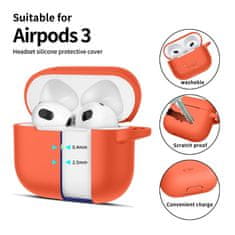 Tech-protect Silicone Hook maska za Apple AirPods 3, zaranča