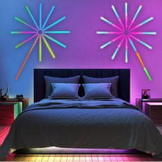 HOME & MARKER® LED svjetla, višebojna, daljinsko upravljanje, u ritmu glazbe, efekt vatrometa, za zabave i party | MAGICLIGHTS