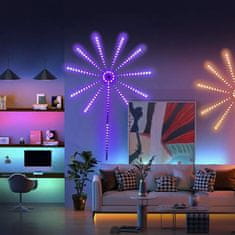 HOME & MARKER® LED svjetla, višebojna, daljinsko upravljanje, u ritmu glazbe, efekt vatrometa, za zabave i party | MAGICLIGHTS