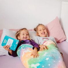 JOJOY® Plišana dječja deka s repom morske sirene, svjetleća mekana odeja 100x43 cm | MERMAIDREAM Jednorog