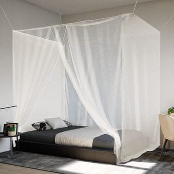 Vidaxl Viseća mreža protiv komaraca, bijela, 220x150x180 cm