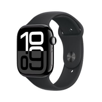 Apple Watch S10 GPS pametni sat, 42 mm, crno aluminijsko kućište s crnim sportskim remenom, S/M (mwwe3qh/a)