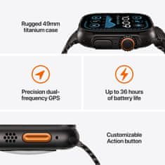 Apple Watch Ultra 2 pametni sat, 49 mm, Cellular, Black Titanium kućište, Black Ocean Band remen