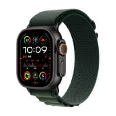 Watch Ultra 2 pametni sat, 49mm, Cellular, Black Titanium kućište, Dark Green Alpine Loop remen, L