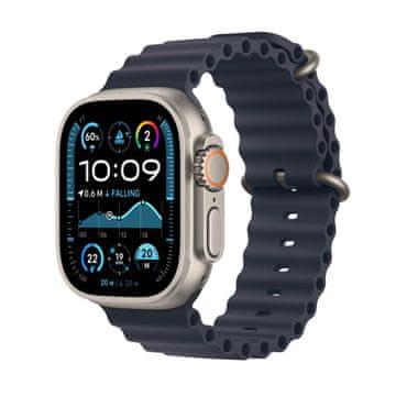 Apple Watch Ultra 2 pametni sat, 49mm, Cellular, Natural Titanium kućište, Navy Ocean remen