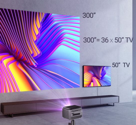  Byintek UFO R20 MAX prijenosni 3D LED DLP projektor, Android 