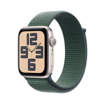 Apple Watch SE2 pametni sat, 40mm, bež aluminijsko kućište sa zelenim remenom (mxeh3qh/a)