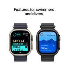 Apple Watch 2 pametni sat, 49mm, Cellular, Natural Titanium kućište, plavi Alpine Loop remen, S/M