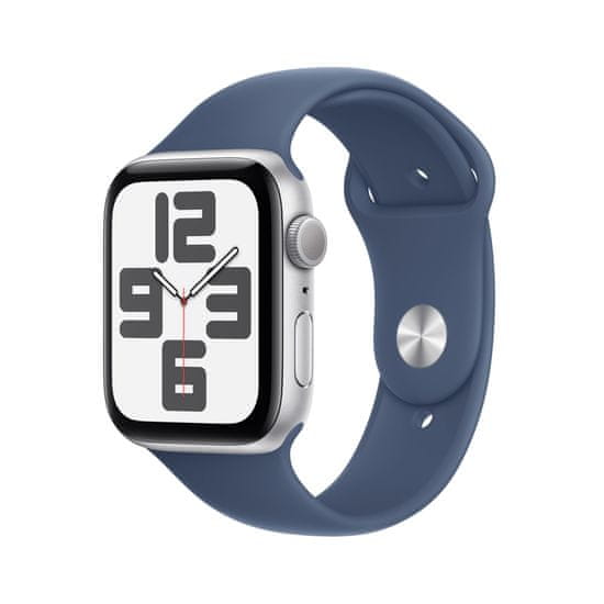Apple Watch SE2 pametni sat, 40mm, srebrno aluminijsko kućište s plavim remenom - M/L (mxed3qh/a)