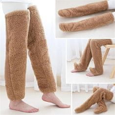 VIVVA® Udobne, mekane čarape, zimske kućne, fluffy cozy čarape, tople i mekane za hladne dane | HUGSOCKS, smeđa