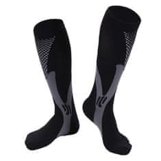 SOLFIT® Unisex kompresijske čarape, 2 para, medicinske čarape za cirkulaciju, vene i sportske aktivnosti | PRESSOSOX, S/M