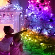 HOME & MARKER® LED božićna rasvjeta 5 m s glazbenom sinkronizacijom, pametne vodootporne lampice | SPARKLED