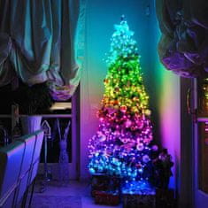 HOME & MARKER® LED božićna rasvjeta 5 m s glazbenom sinkronizacijom, pametne vodootporne lampice | SPARKLED